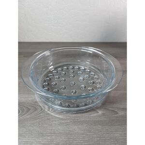 Open Glass Steamer Strainer Clear Nouveau Glass Steamer Basket Made in France